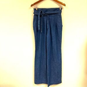 - Vintage miss H.I.S high waisted wide leg dark wash jeans 6/8